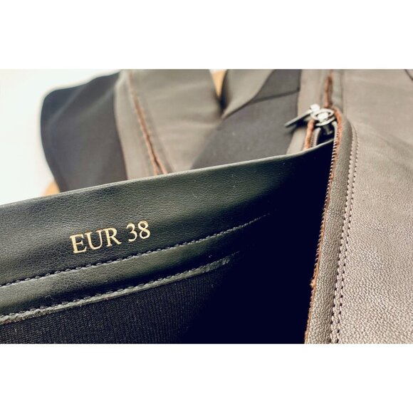 Fitflop Boots Womens 7.5 38 Brown Leather Mesh Knee High Recovery Platform - Picture 5 of 11